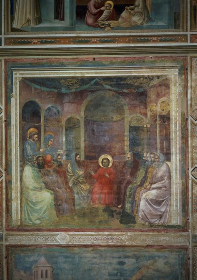 Christ Among the Doctors, c.1305 by Giotto di Bondone